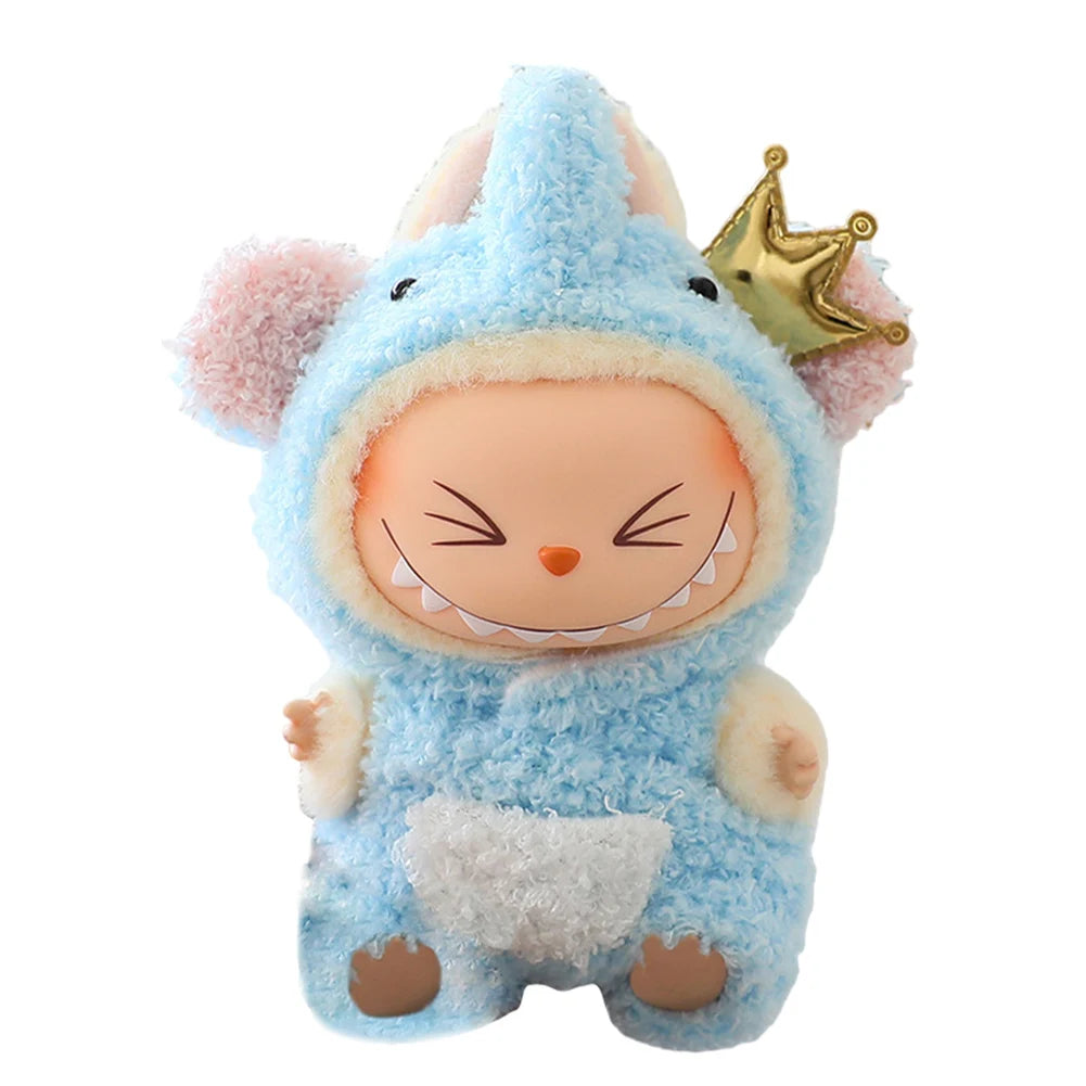 17cm Mini Plush Doll'S Clothes Outfit Accessories For Korea Kpop Exo Labubu I II Idol Dolls sit party overalls Clothing Gift