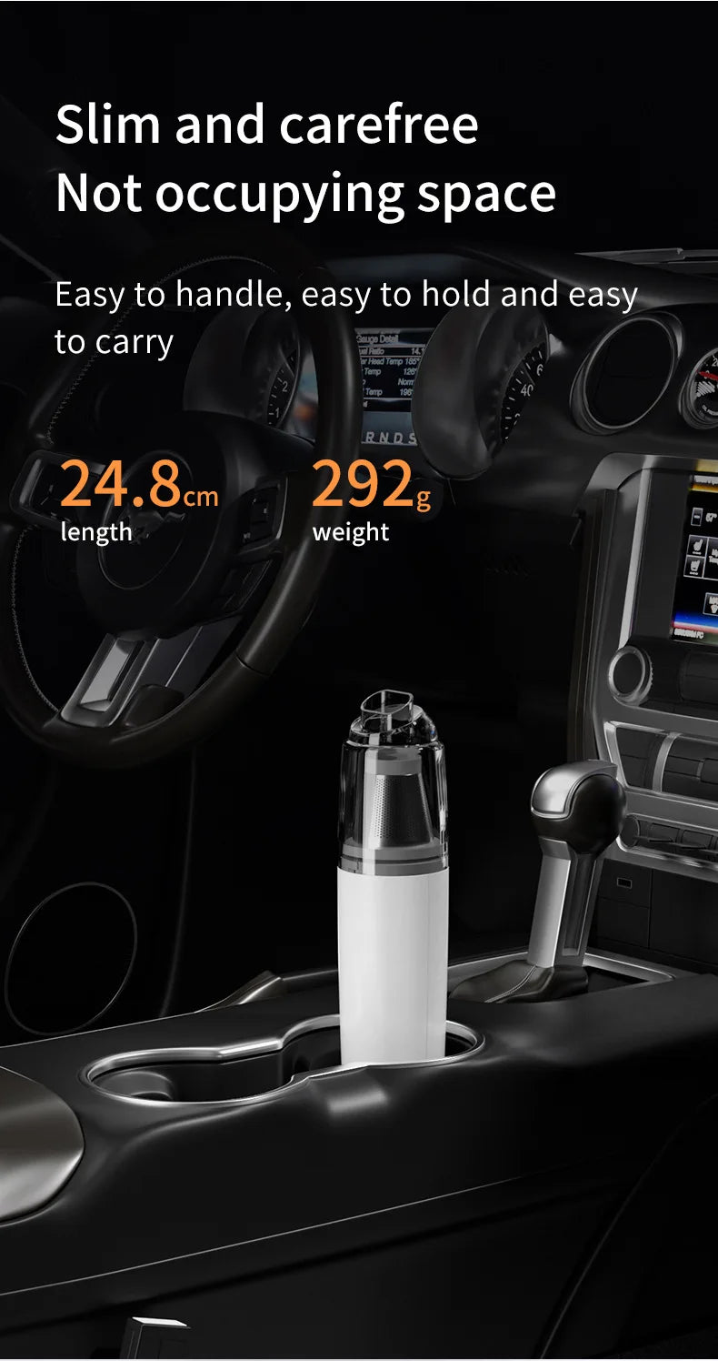 Wireless Handheld Vacuum Cleaner Powerful Suction Portable Rechargeable for Car Home Mini Cleaner Car interior cleaning tools