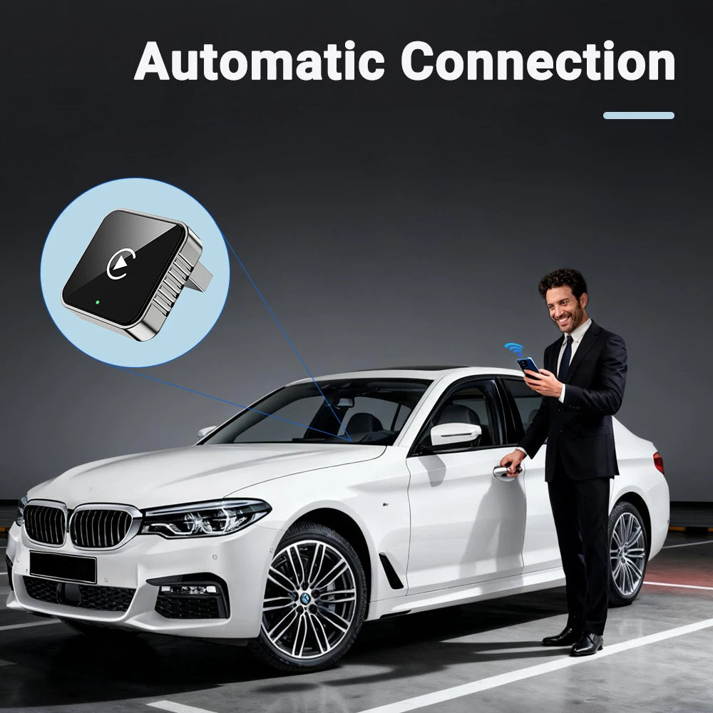 XUDA 2 in1 Wired to Wireless CarPlay Android Auto Adapter for OEM Car Stereo With USB Dongle Smart Mini Box Plug and Play Blueto