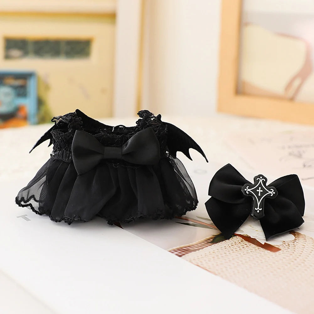17cm Mini Plush Doll'S Clothes Outfit Accessories For Korea Kpop Exo Labubu I II Idol Dolls sit party overalls Clothing Gift
