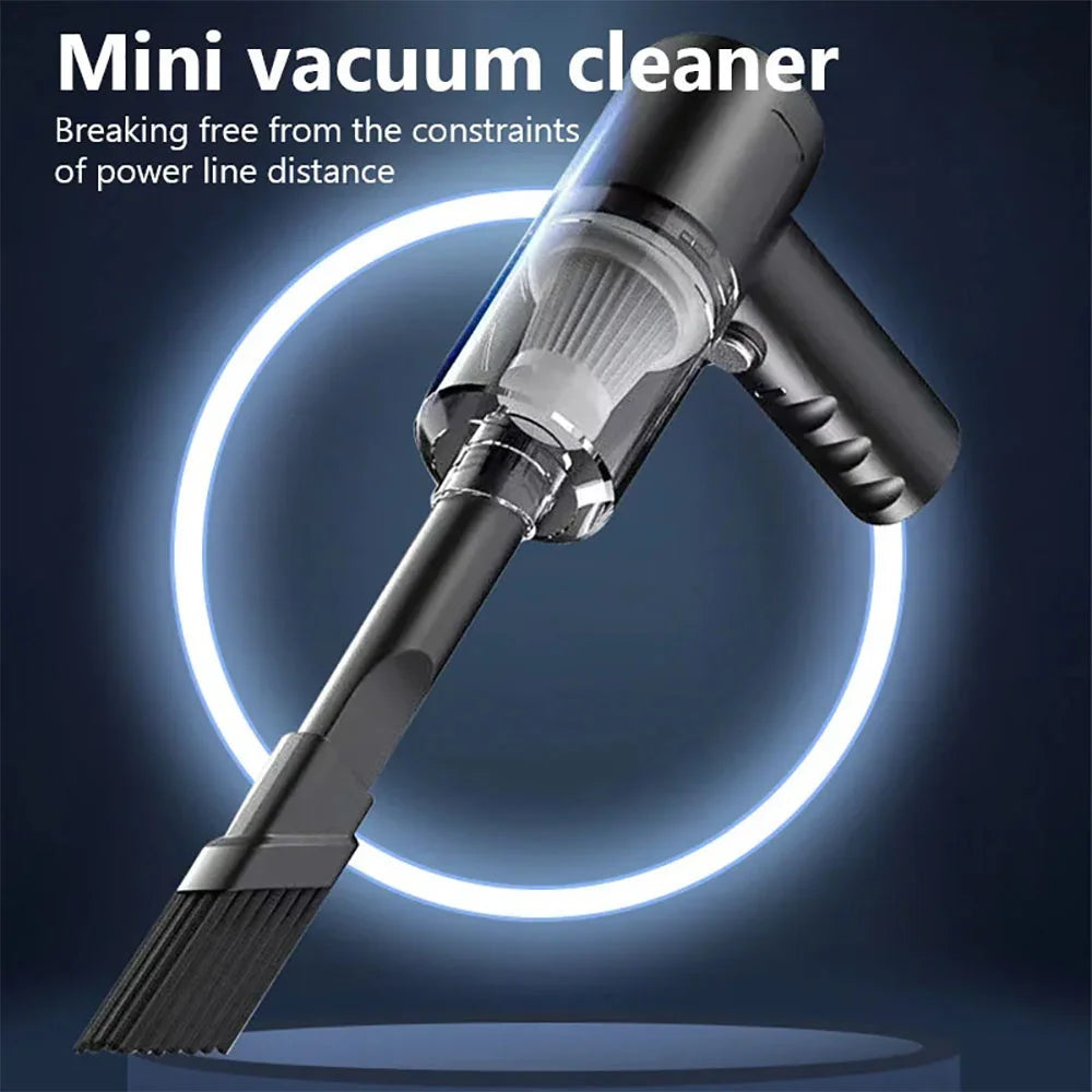 Car Wireless Handheld Vacuum Cleaner Dual Use for Small Home and Car 120W 6000PA High Power Powerful Rechargeable Vacuum Cleaner