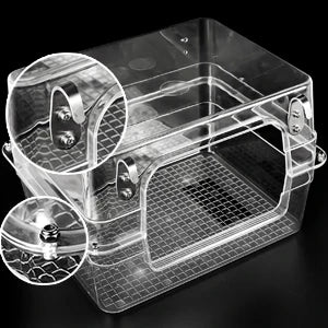Bird Bath for birds  Parrots Tub Large Clear Transparent Swimming Pool Box for Birds to Splash and Play Parrot Shower Bathtub