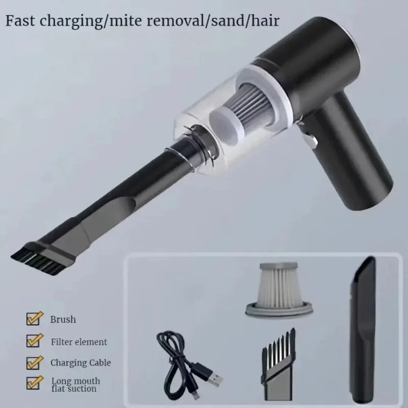 Car Vacuum Cleaner Wireless Multi-Functional Handheld Portable Car Vacuum Cleaner Rechargeable High Power Blow Suction Function