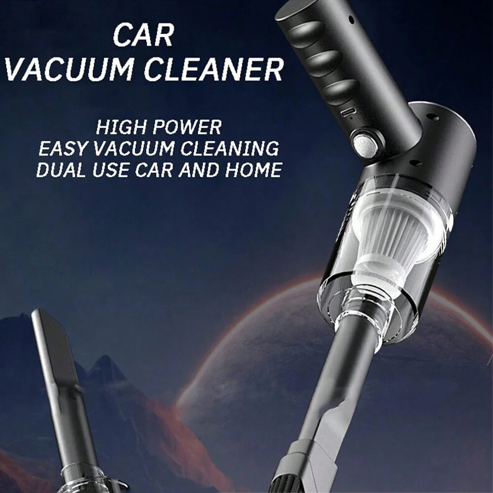 Car Wireless Handheld Vacuum Cleaner Dual Use for Small Home and Car 120W 6000PA High Power Powerful Rechargeable Vacuum Cleaner