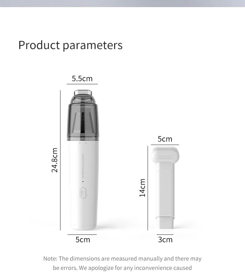 Wireless Handheld Vacuum Cleaner Powerful Suction Portable Rechargeable for Car Home Mini Cleaner Car interior cleaning tools