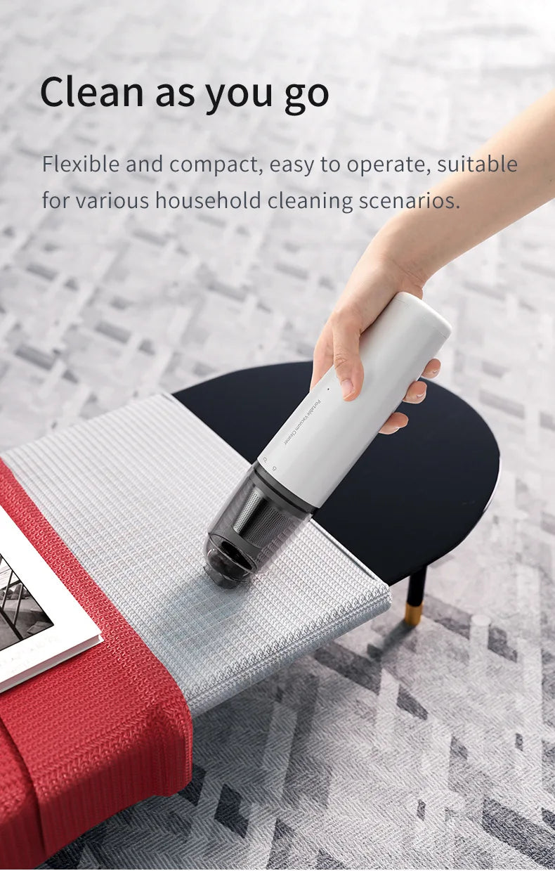 Wireless Handheld Vacuum Cleaner Powerful Suction Portable Rechargeable for Car Home Mini Cleaner Car interior cleaning tools
